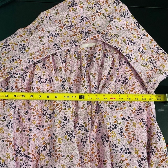 Elliette Tate Silk Cotton Mini Dress New Ditsy Floral Feminine Romantic Party - Picture 11 of 17